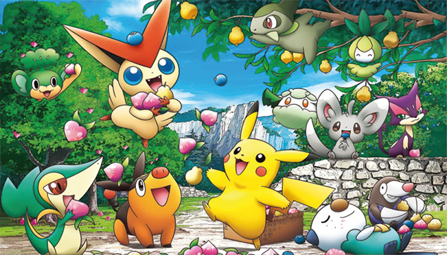 Papel pintado vinilo pokémon pikachu infantil